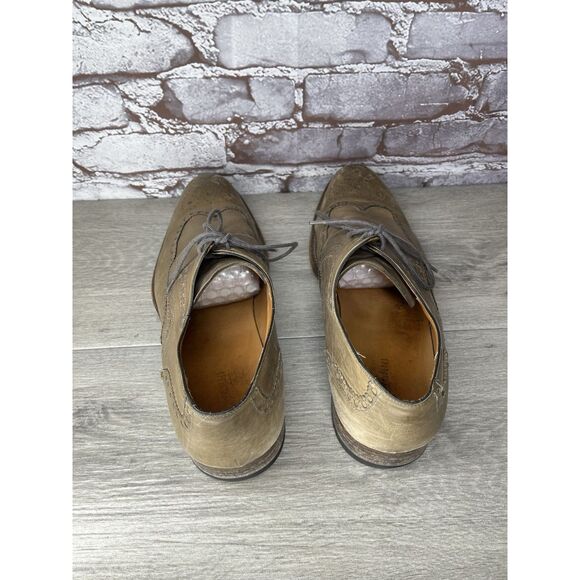 MAGNANNI Gray Leather Brogue Wingtip Derby Lace Dress Shoes Men’s Sz 11M US/44EU main image 5